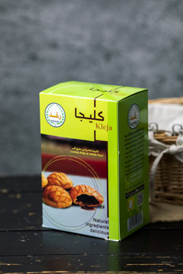 كليجا فاخرة من دقيق البر عبوة كرتون باكت 400 جرام 
