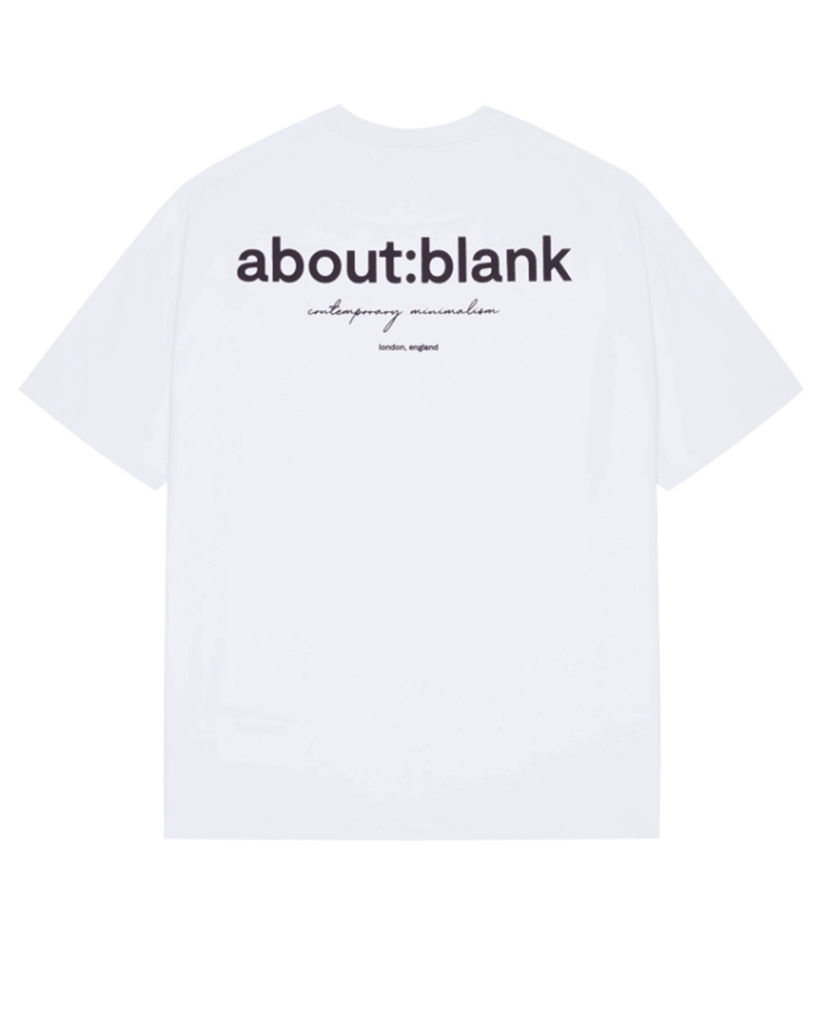 About blank - box t-shirt white/black