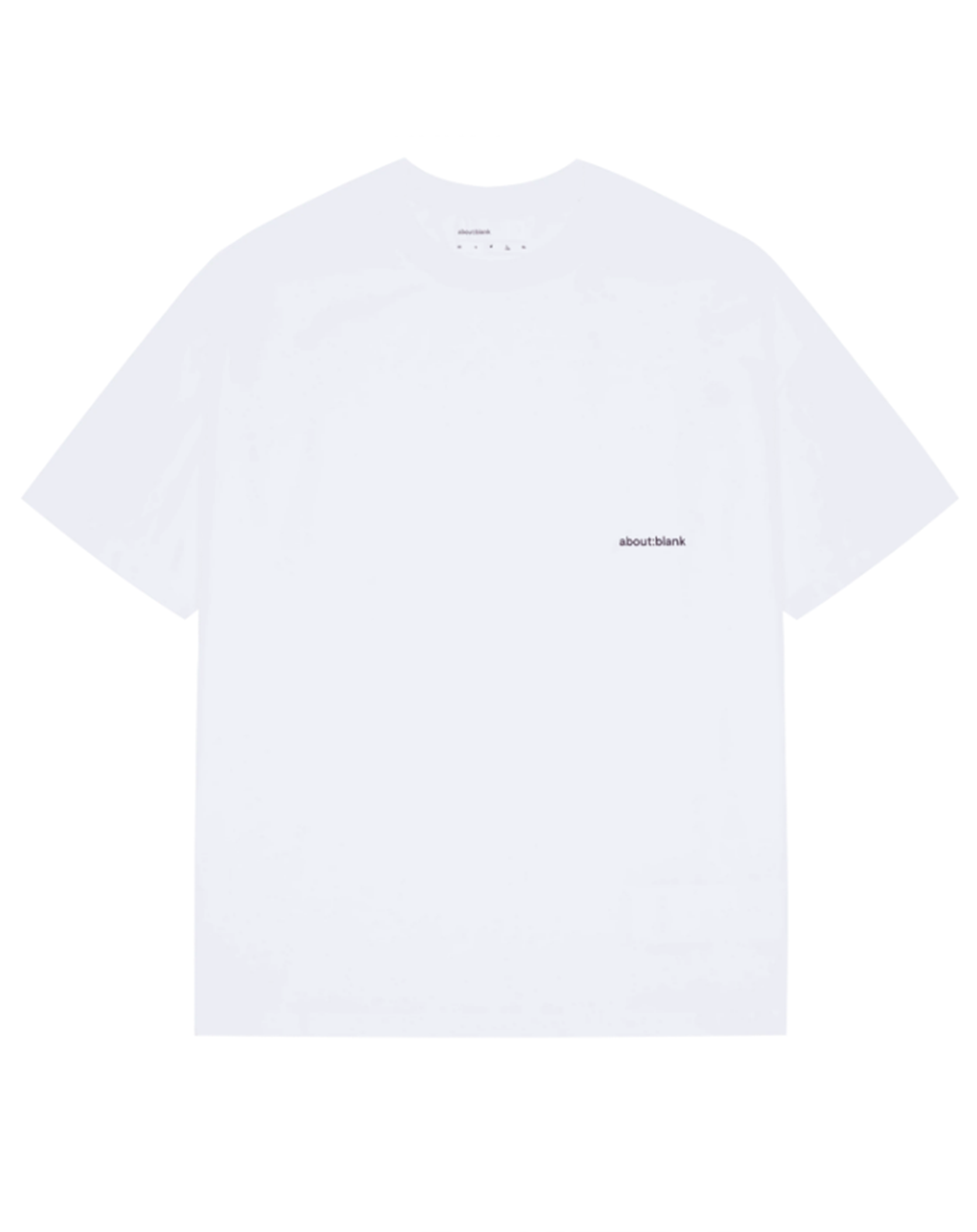 About blank - box t-shirt white/black