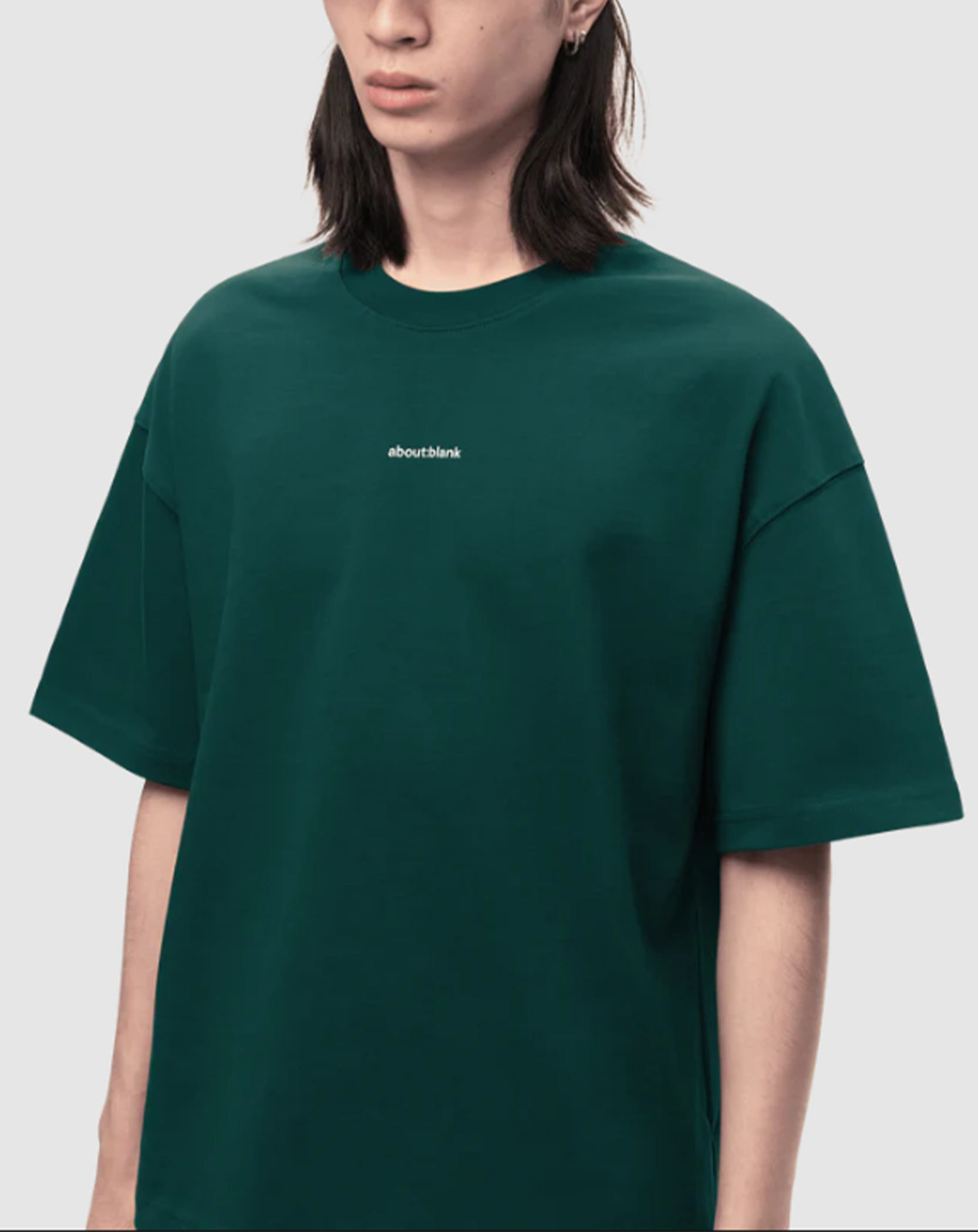 About blank - logo t-shirt epsom green