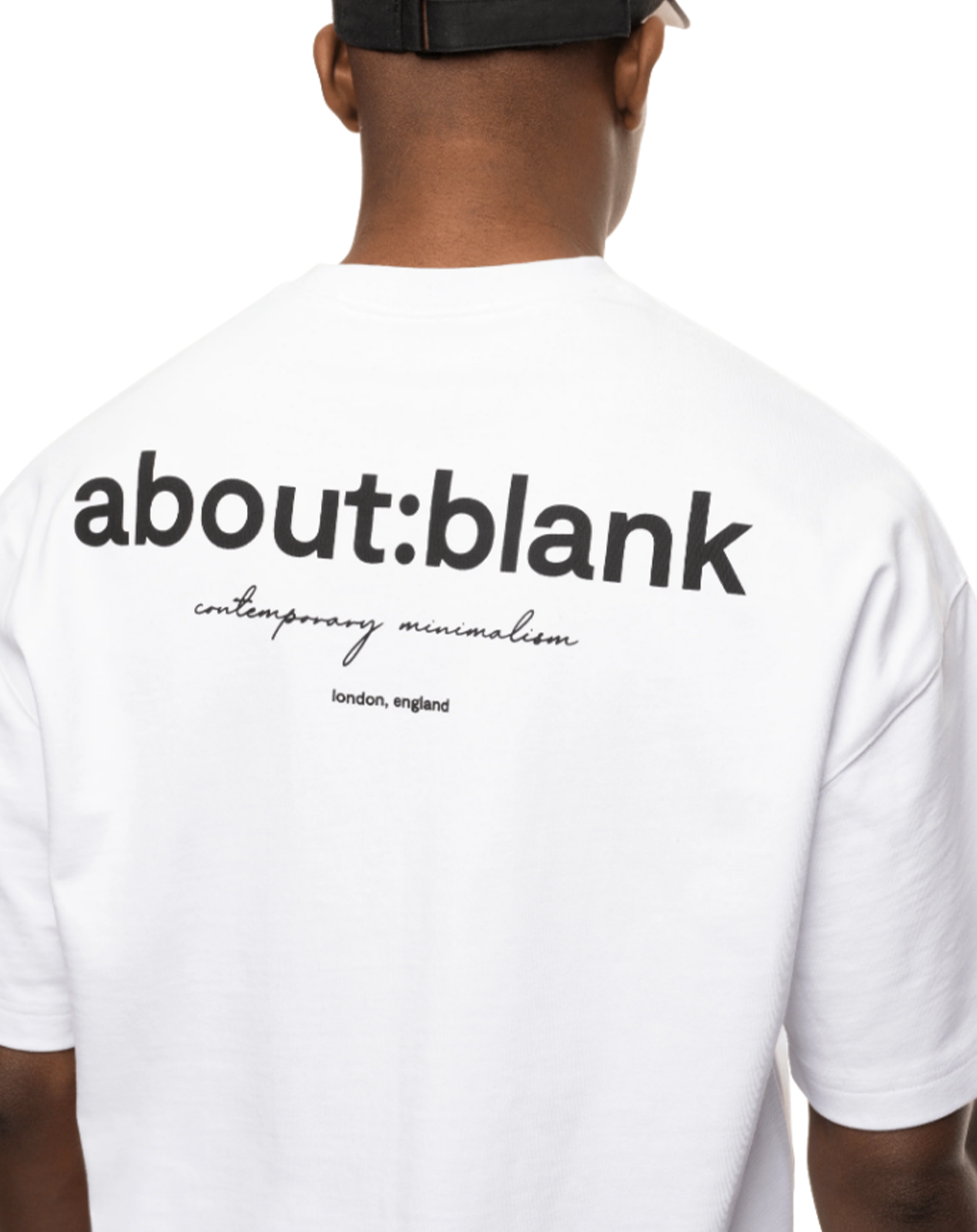 About blank - box t-shirt white/black