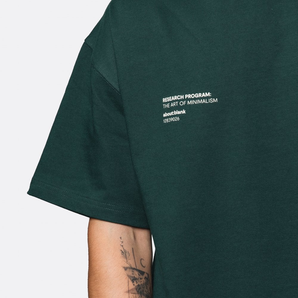 About blank - research t-shirt epsom green