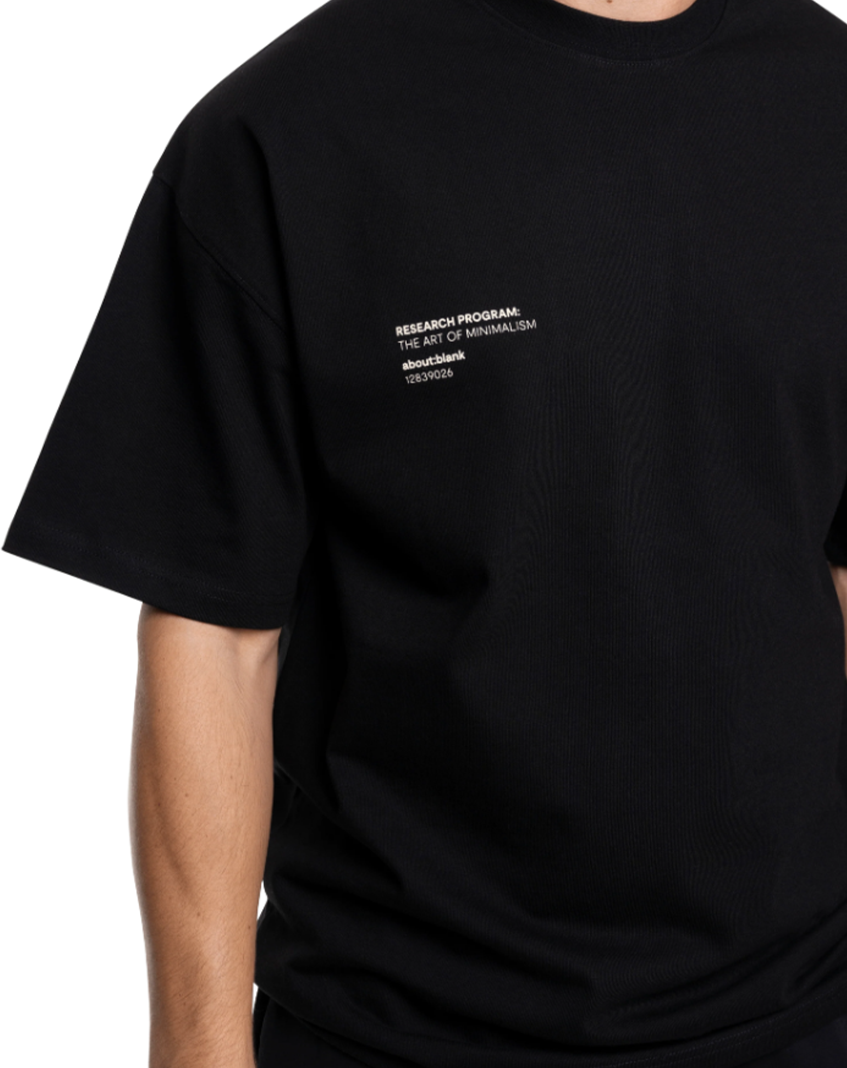 About blank - research t-shirt black