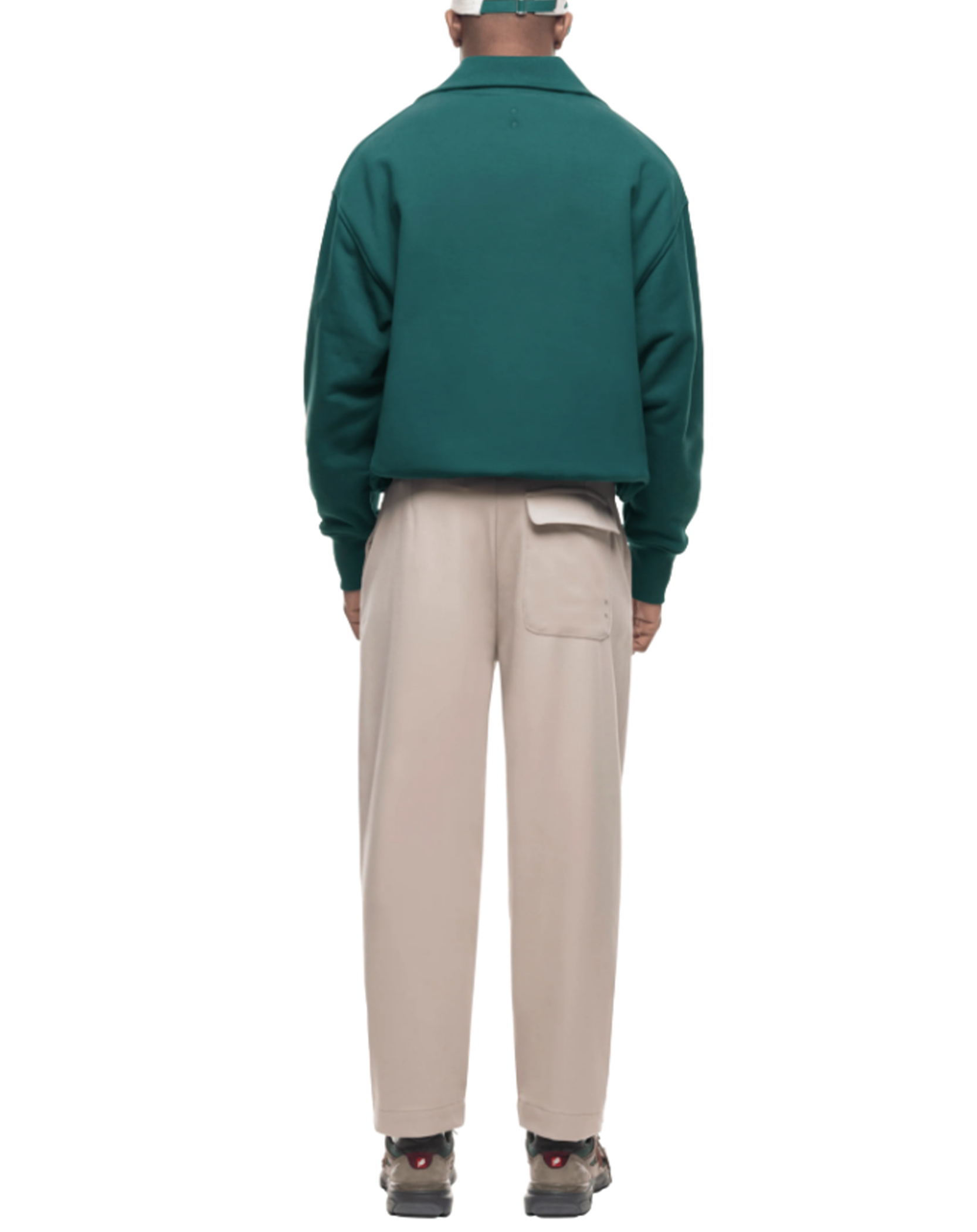 About blank - cropped trousers dark sand