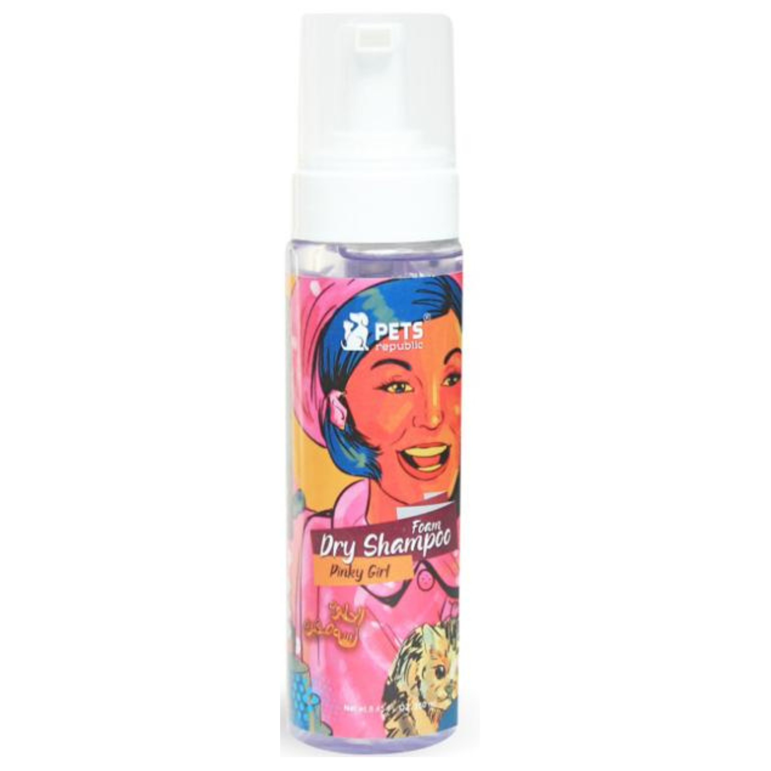 شامبو جاف فوم للشعر برائحة Pinky Girl للحيوانات الأليفة -250ml