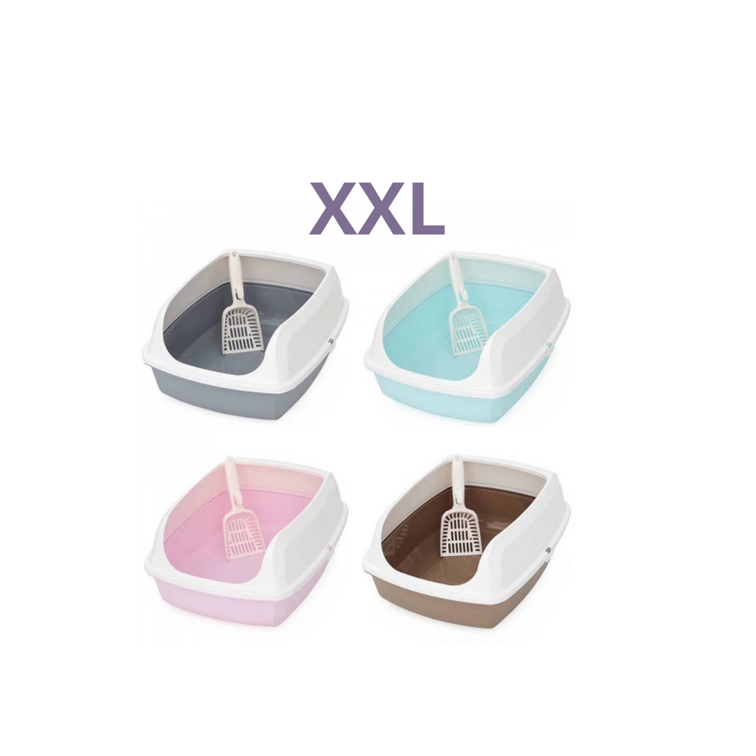 ليتر بوكس قطط - XXL بعدة الوان+ مجرفة