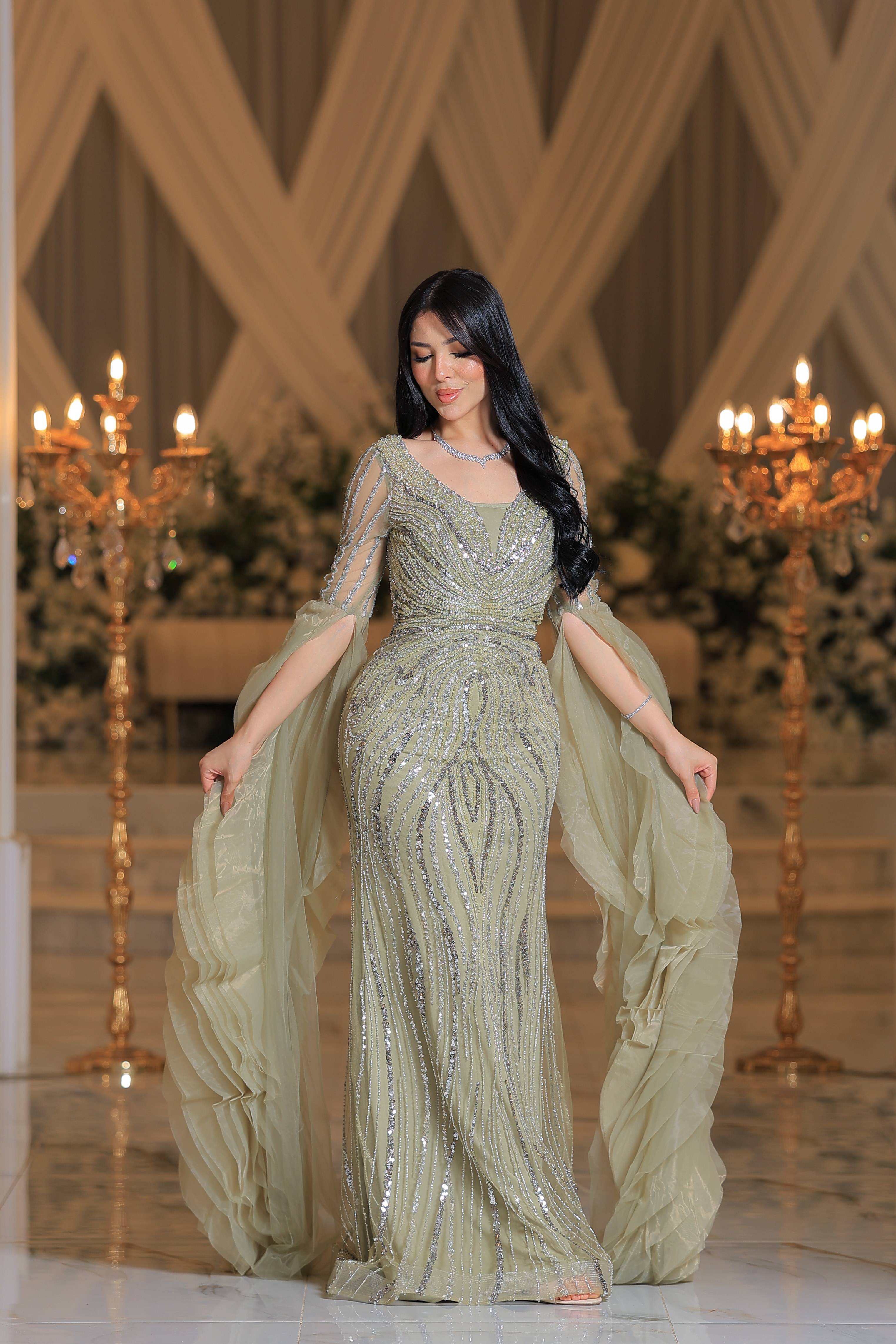  فستان سهره راقي ARG077 