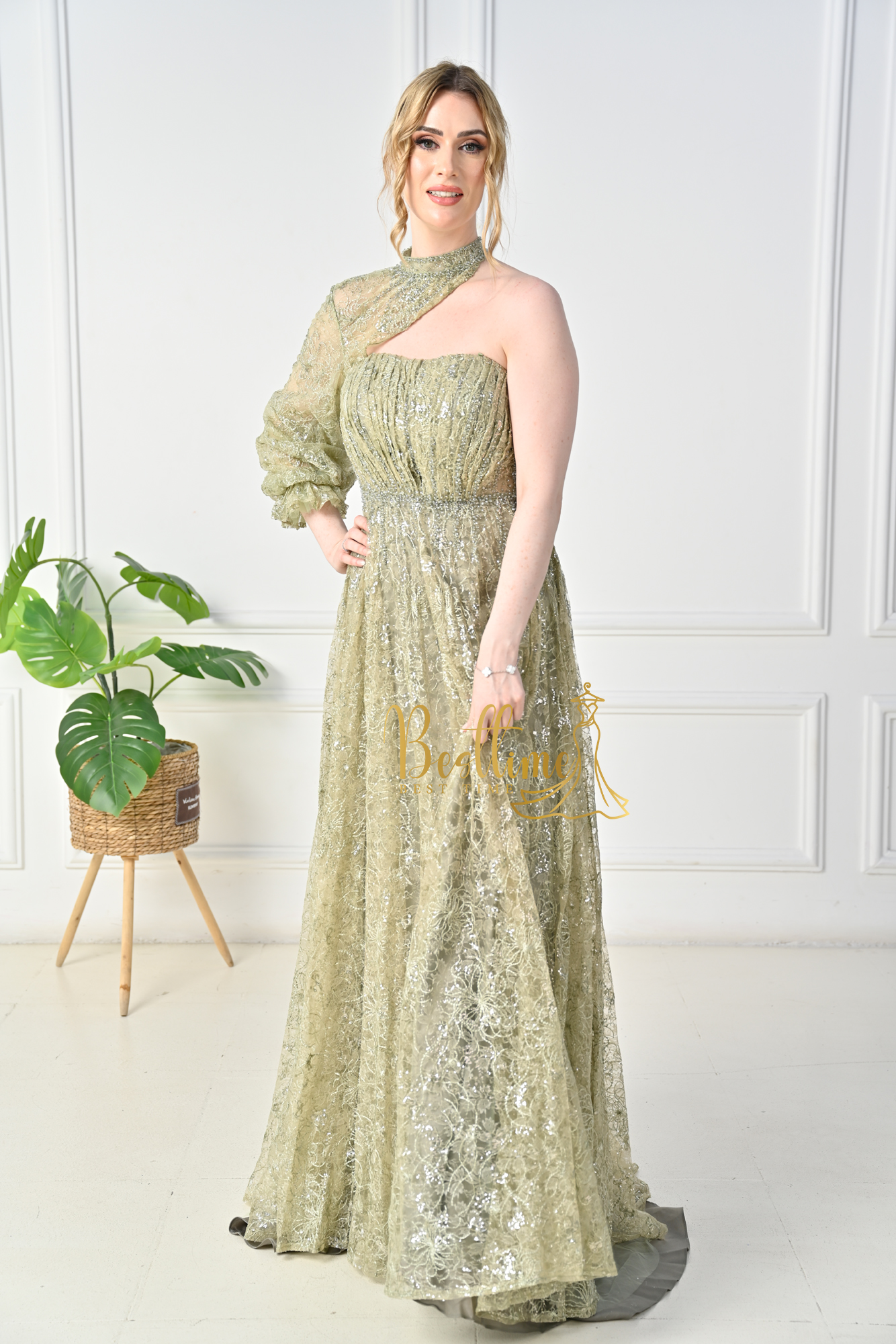  فستان سهره طويل راقي 1598 