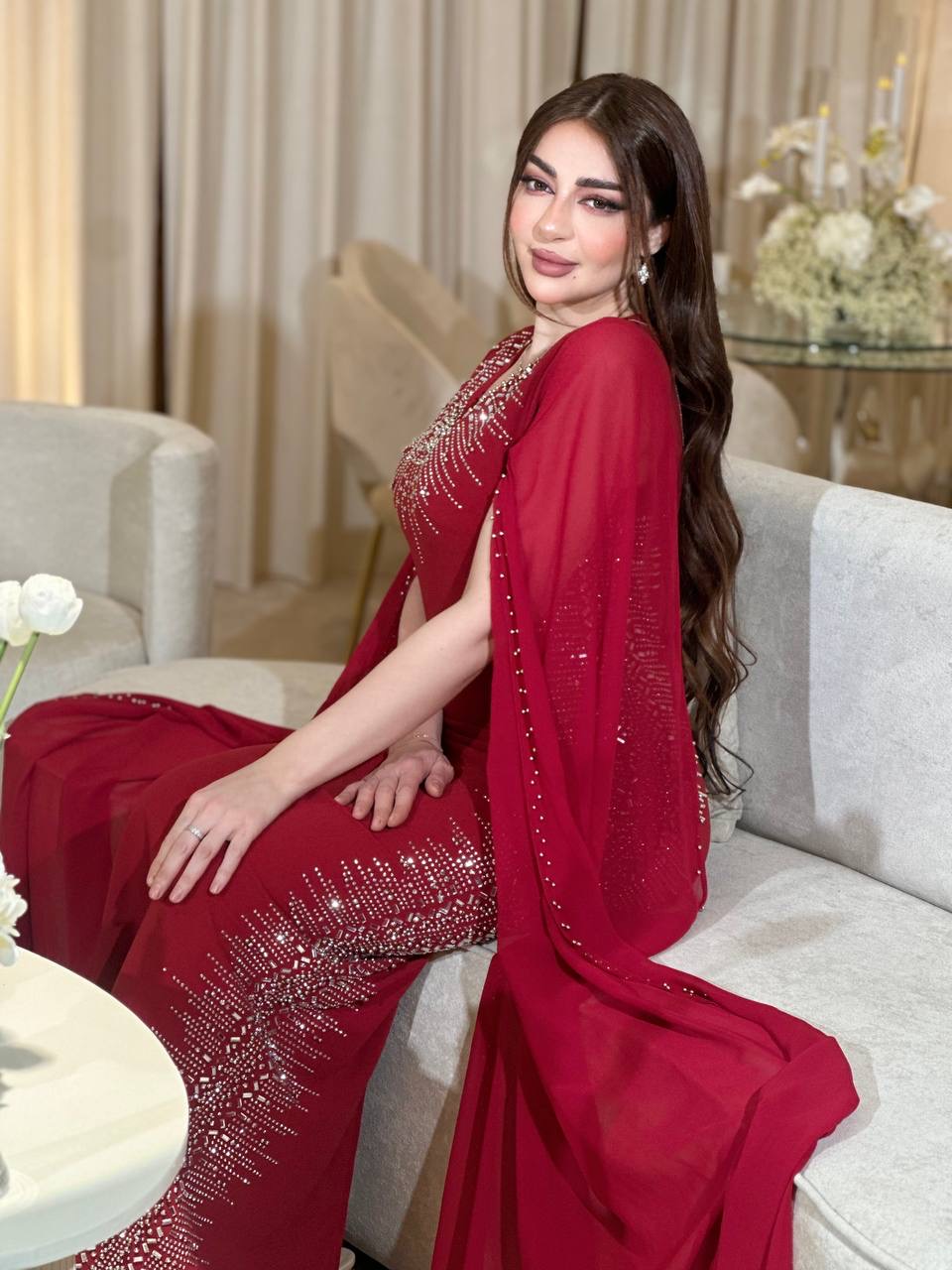  فستان سهرة ناعم ARG049 