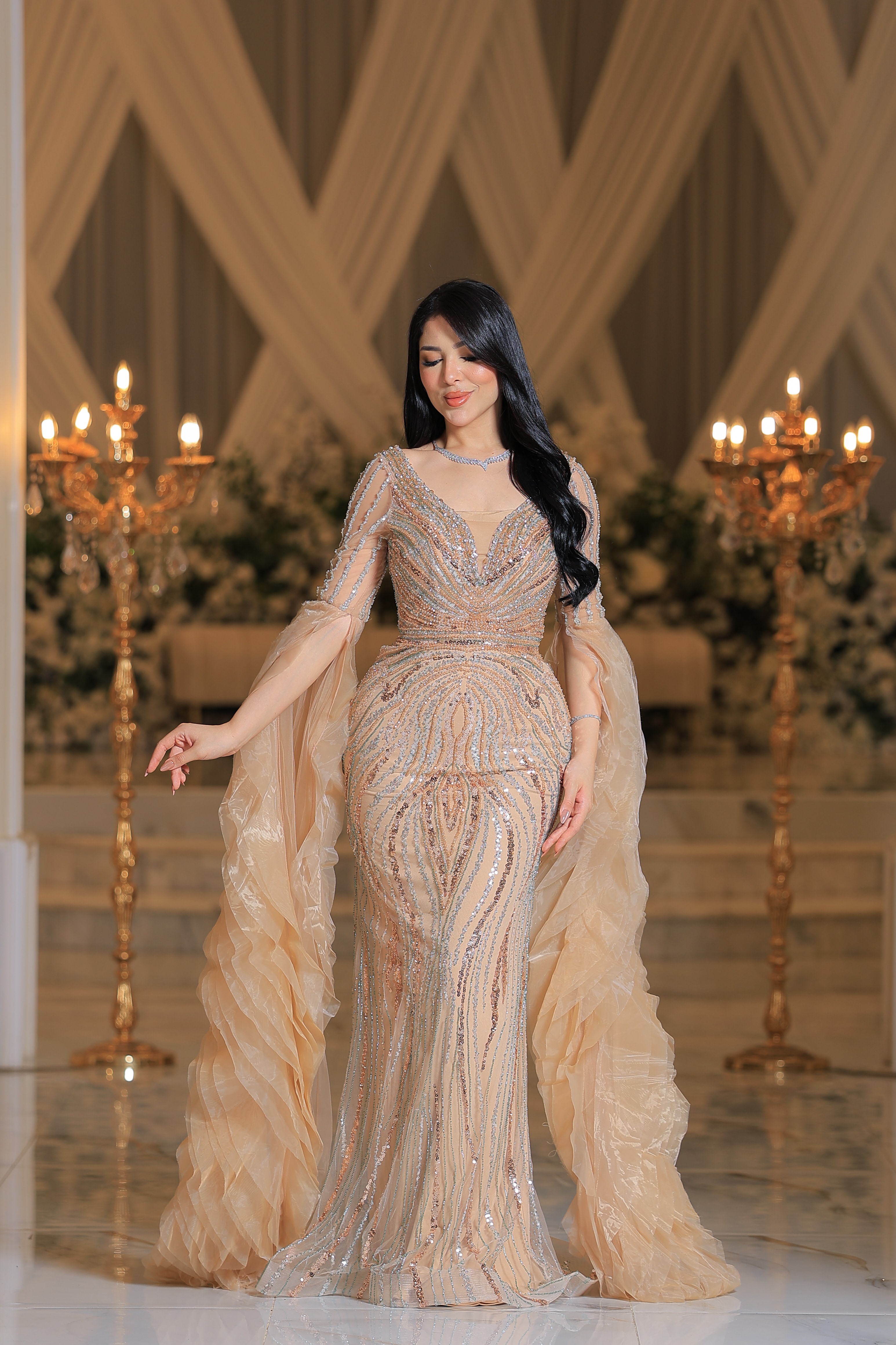  فستان سهره راقي ARG077 