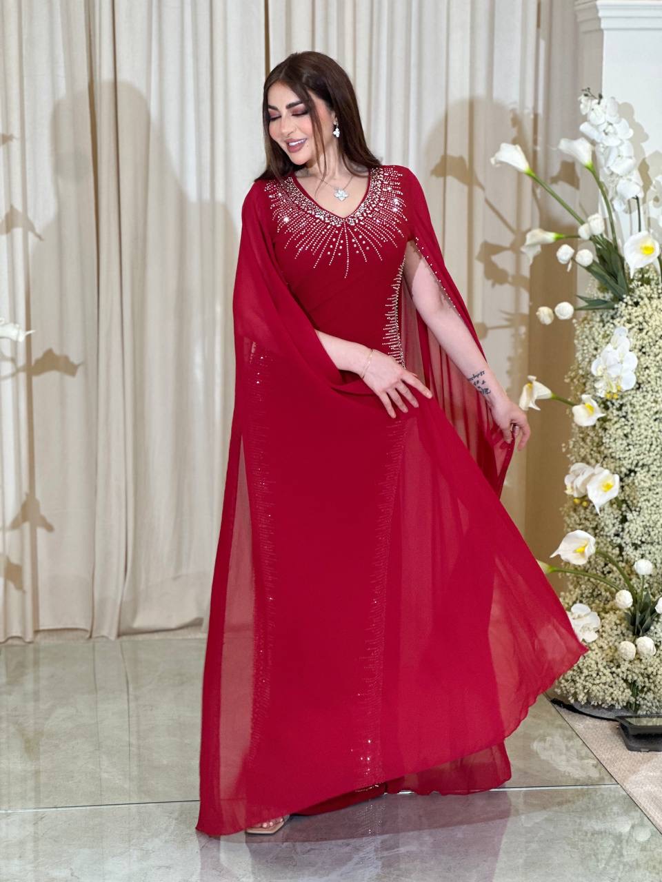  فستان سهرة ناعم ARG049 