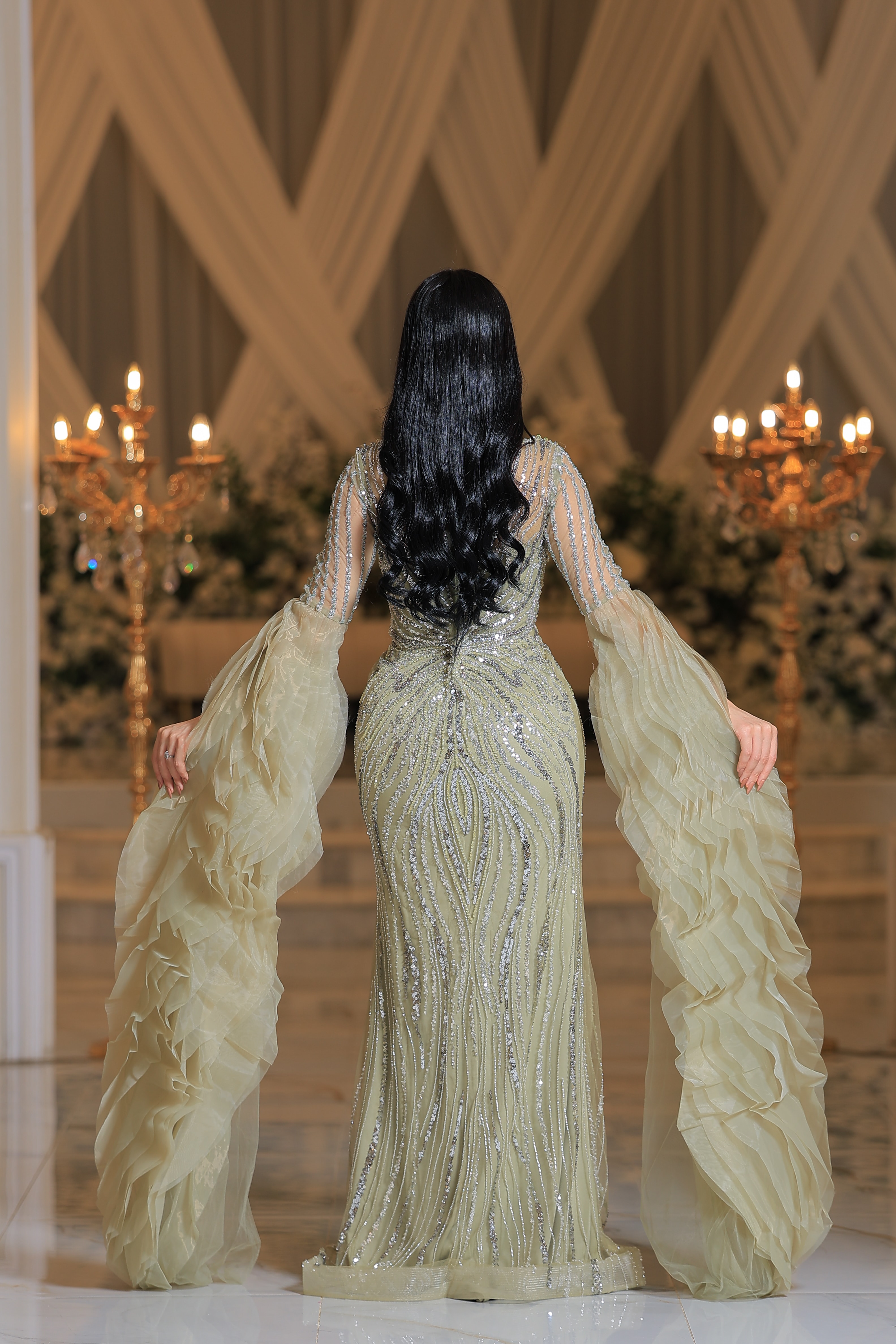  فستان سهره راقي ARG077 