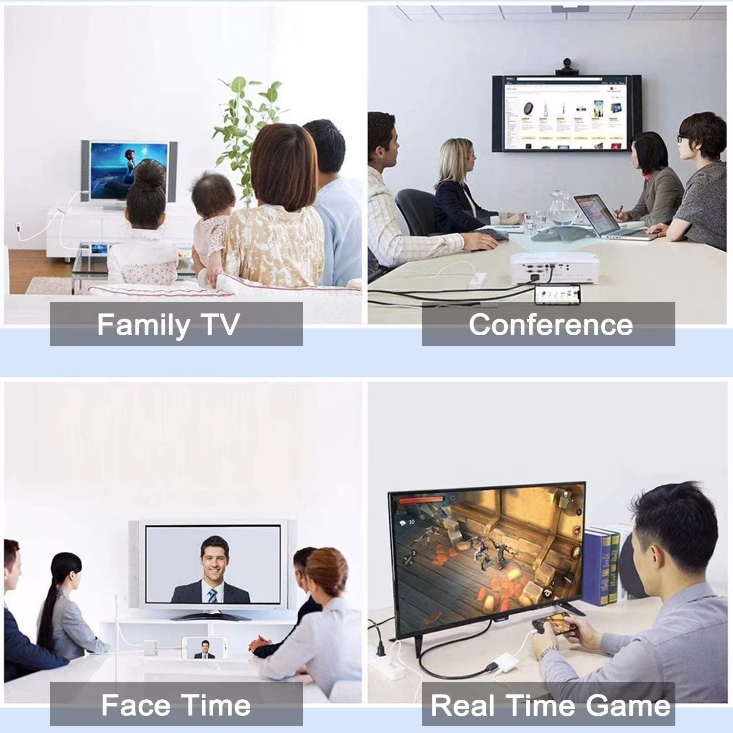محول Apple Lightning إلى HDMI Digital AV معتمد من Apple MFi