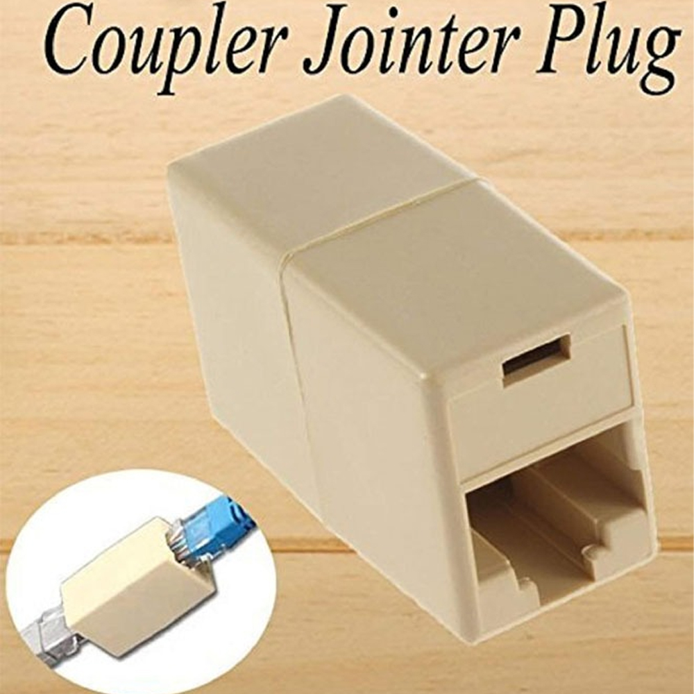 مقرنة إيثرنت RJ45 أنثى إلى أنثى لكابلات الإنترنت(20 قطعه)
