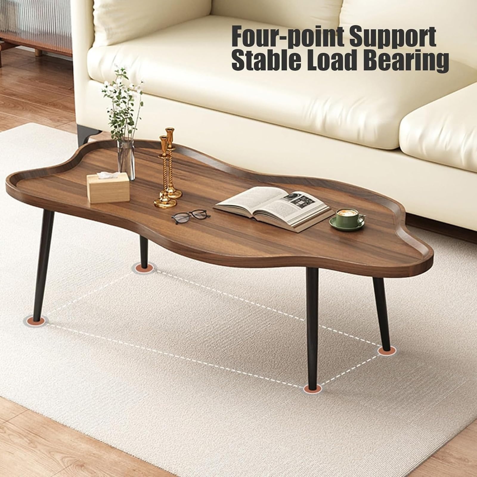 طاولة خشبية للمساحات الصغيرة