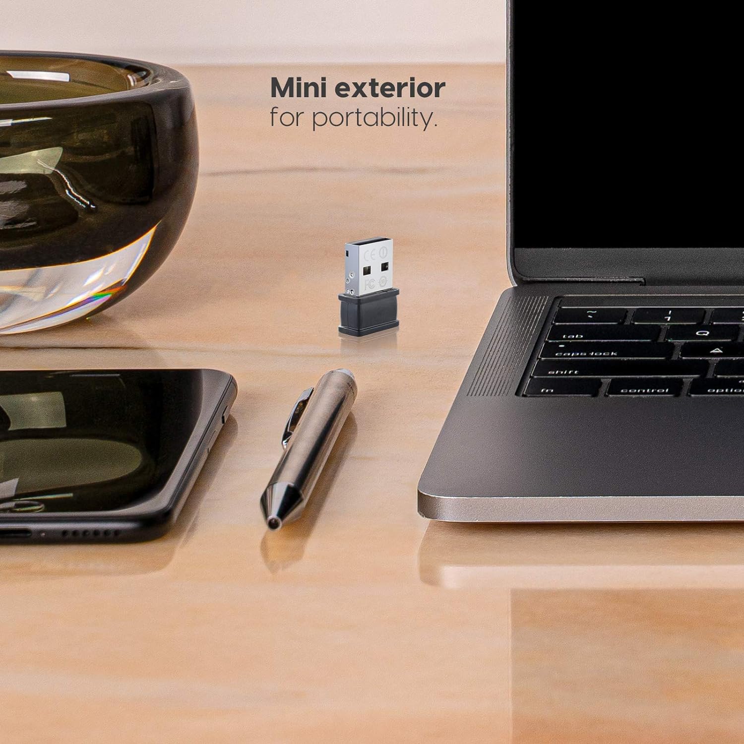 تيندا W311MI محول USB لاسلكي N150 نانو - أسود