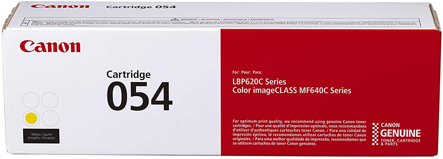 حبر كانون 054 اصفر يطبع حتي 1500 صفحه | Toner Cartridge 054 Yellow