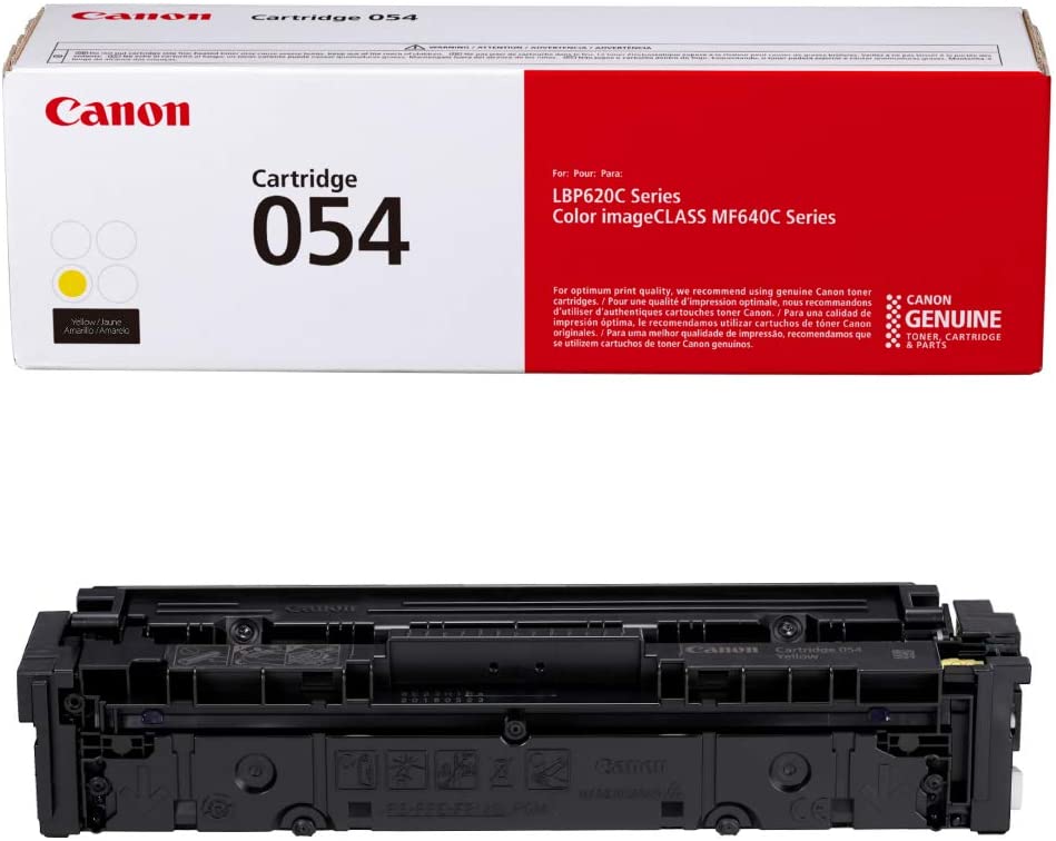حبر كانون 054 اصفر يطبع حتي 1500 صفحه | Toner Cartridge 054 Yellow