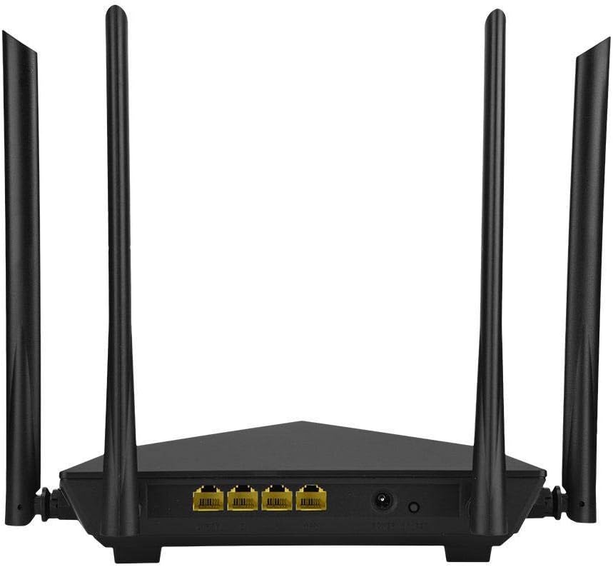 راوتر تندا AC6 AC1200 الذكي ثنائي النطاق ميجابت واي فاي-اسود