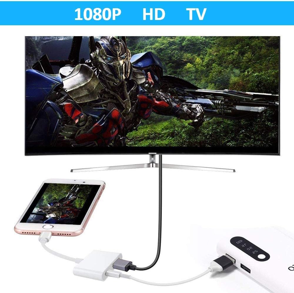 محول Apple Lightning إلى HDMI Digital AV معتمد من Apple MFi
