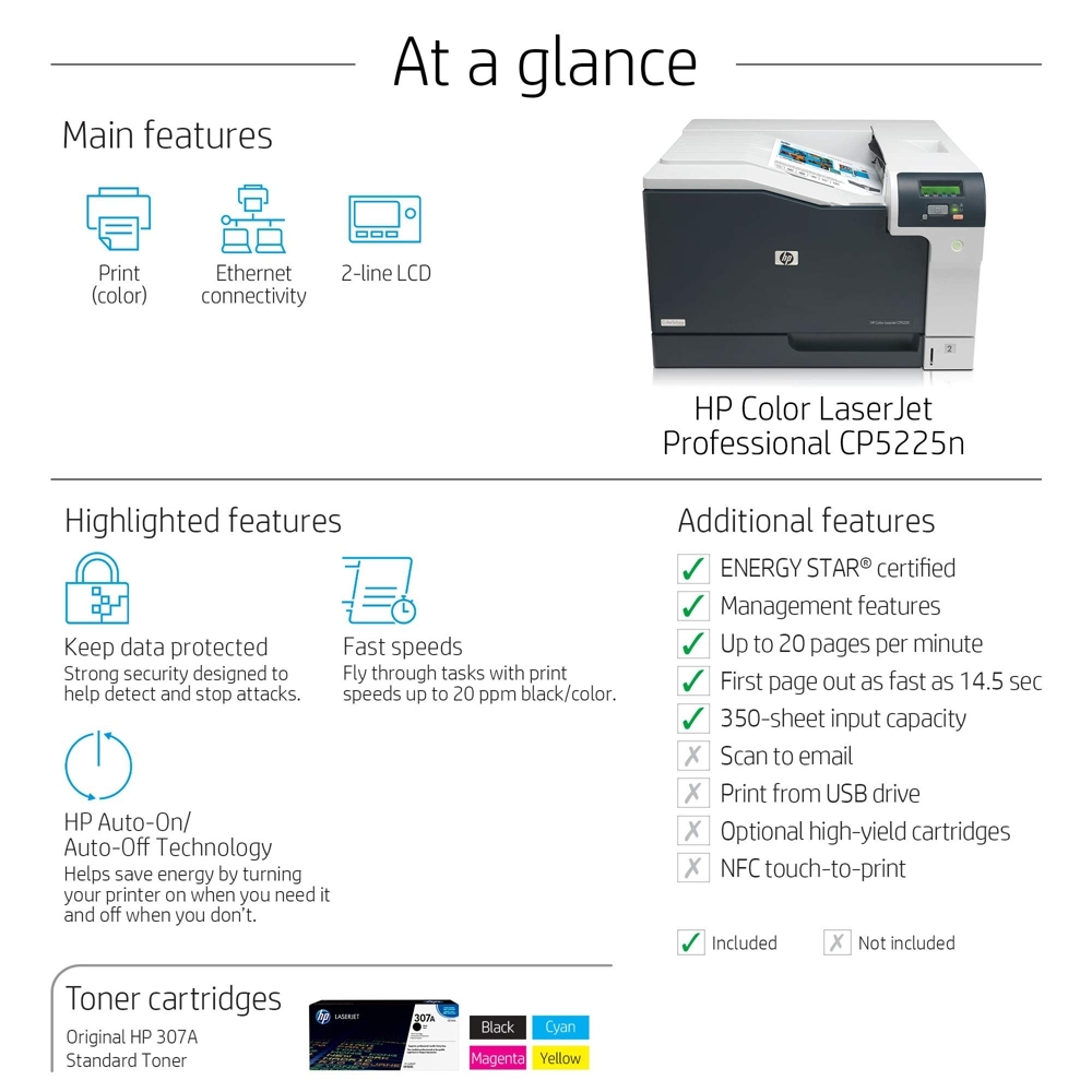 اتش بي طباعة Color LaserJet Professional CP5225n