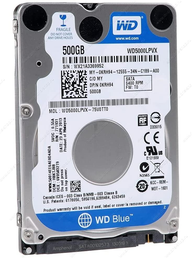 ويسترن ديجتال محرك الاقراص داخلي سعه 500 جيجا بايت WD5000LPVX