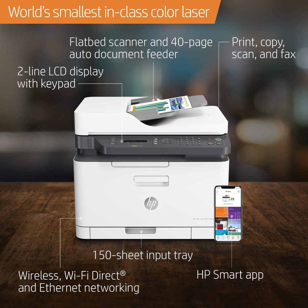 طابعه اتش بي Color LaserJet 179fnw