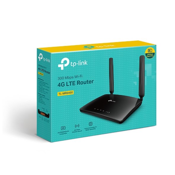 تي بي لينك راوتر شريحة لاسلكي بتقنية 4G LTE TL-MR6400