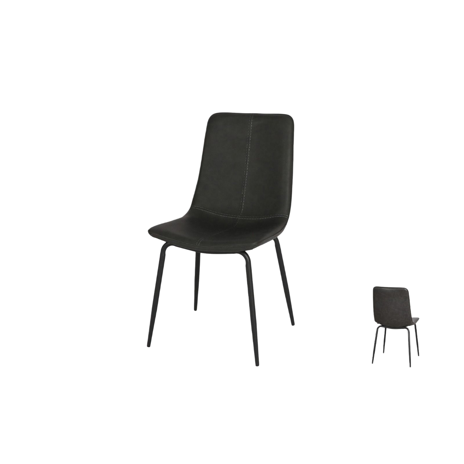  Modern dark gray single chair with stylish and comfortable modern design 