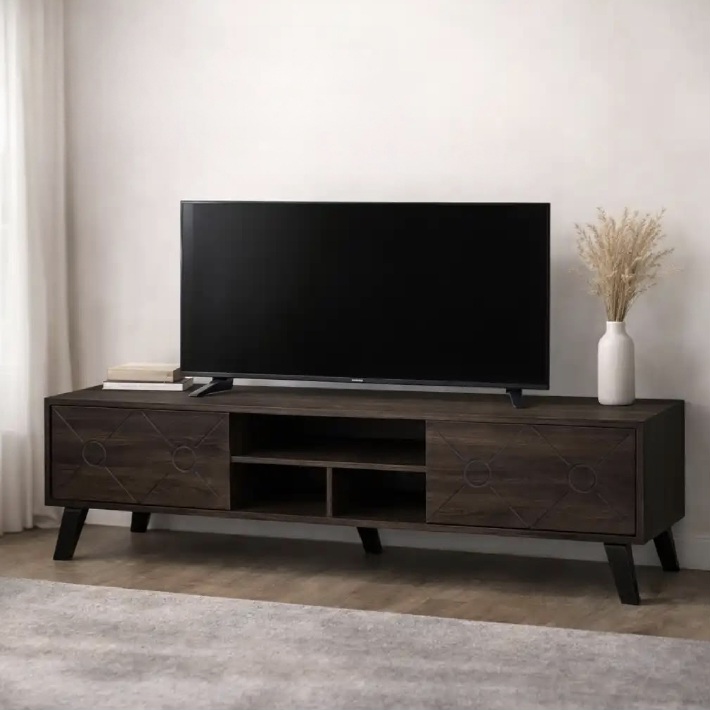  Dark brown TV stand by Lamsat Furniture 