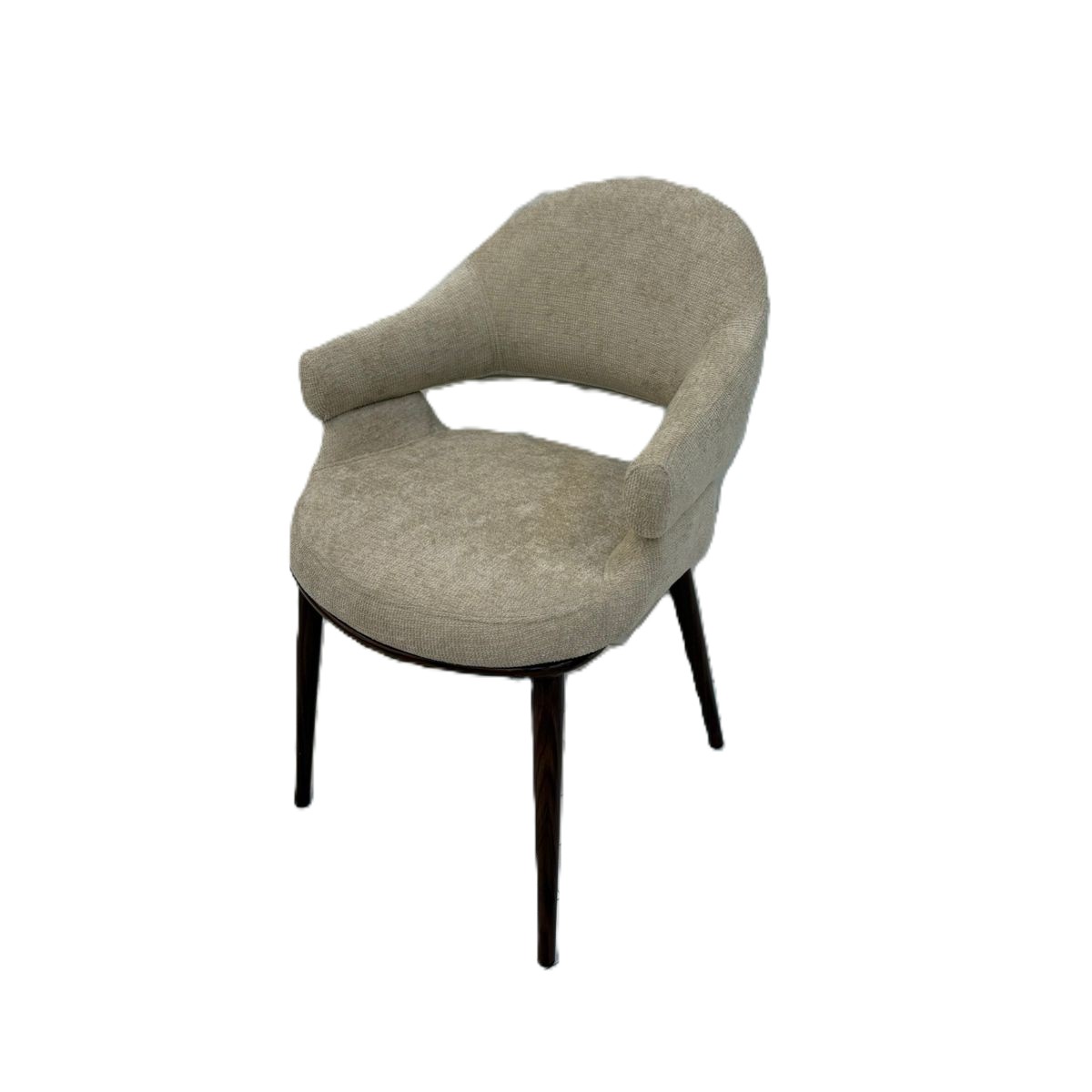  Light beige armchair with refined and elegant look 