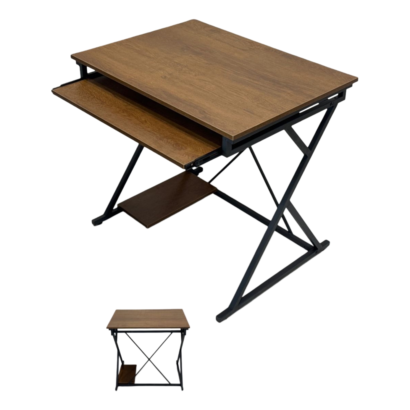  Coffee color practical desk with elegant solid design 
