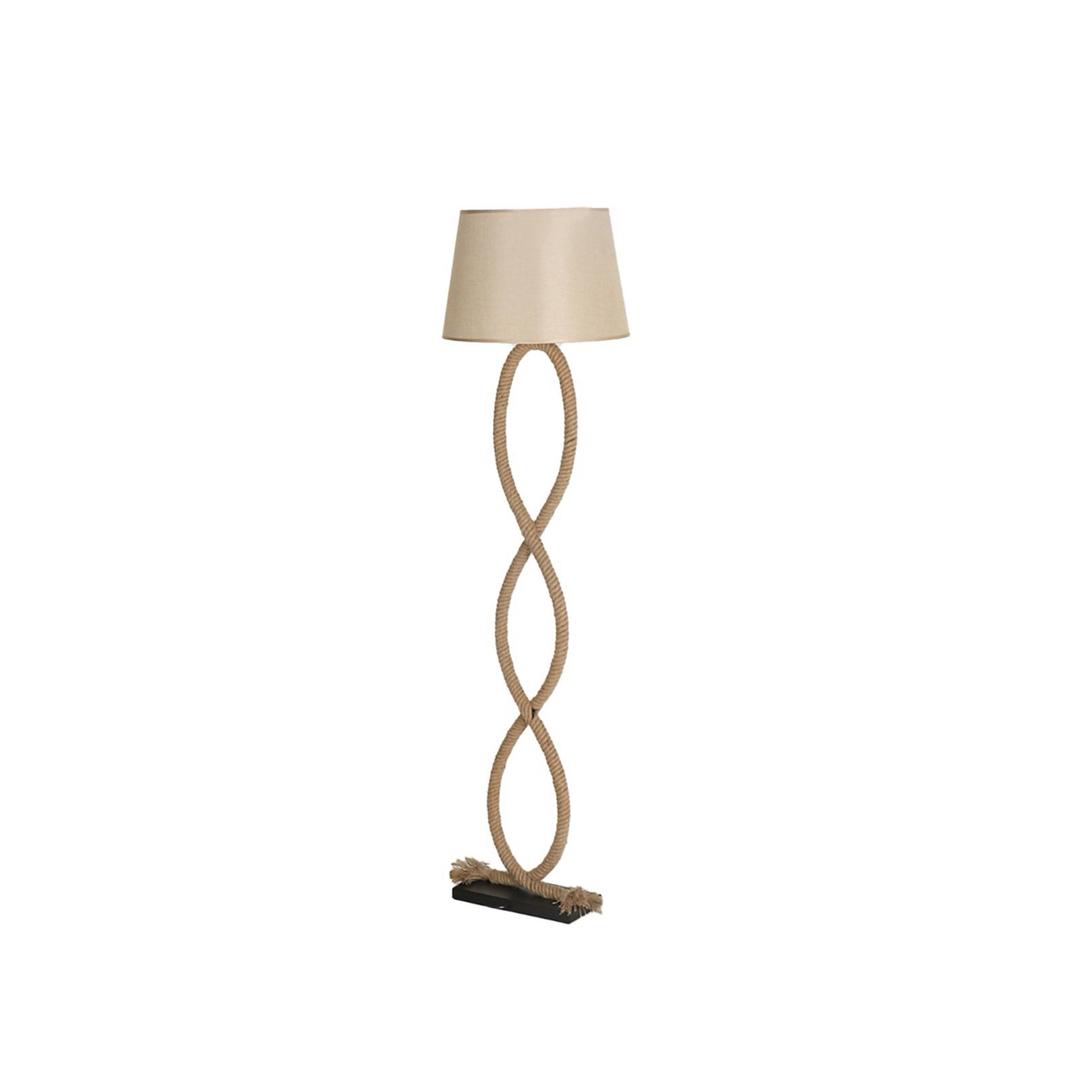  Elegant Rope Floor Lamp in Soft Neutral Tone 