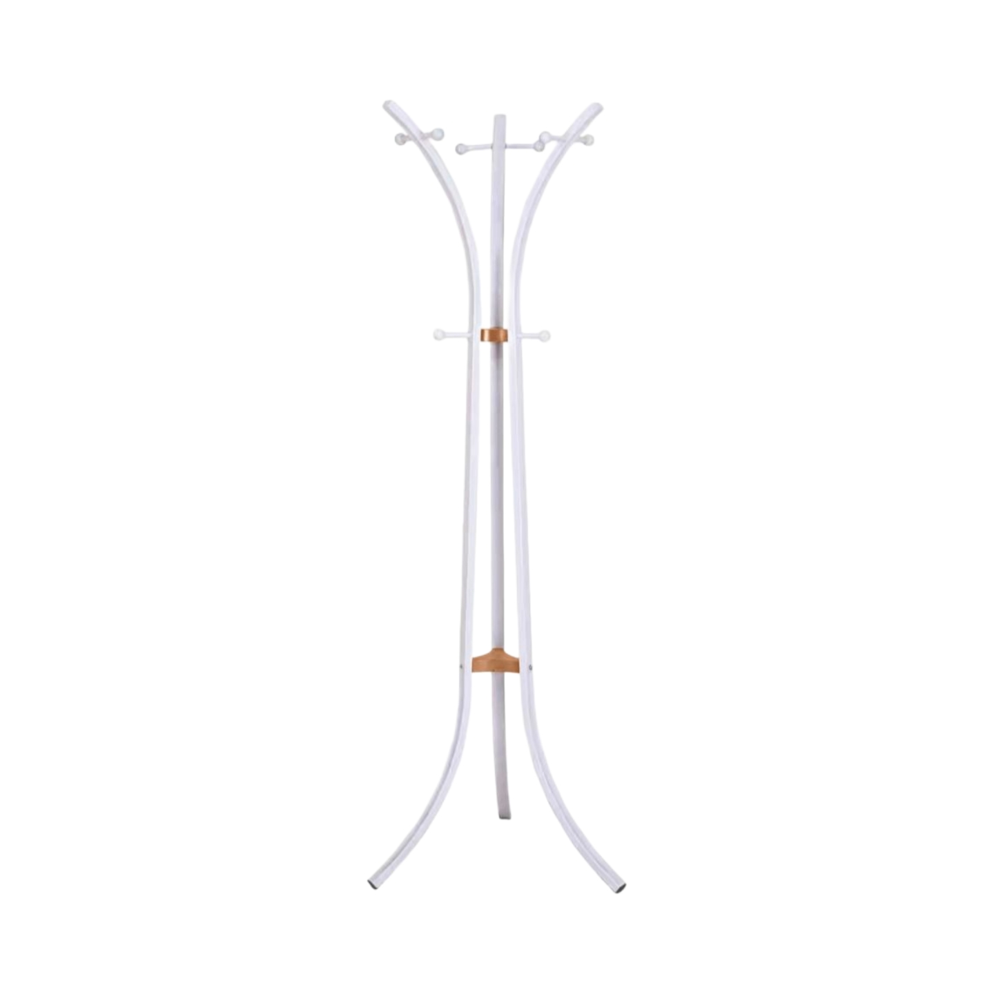 Elegant white floor coat rack 
