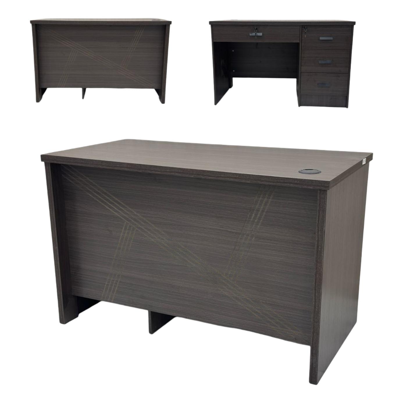  120 cm dark brown office desk by Lamsat Furniture 
