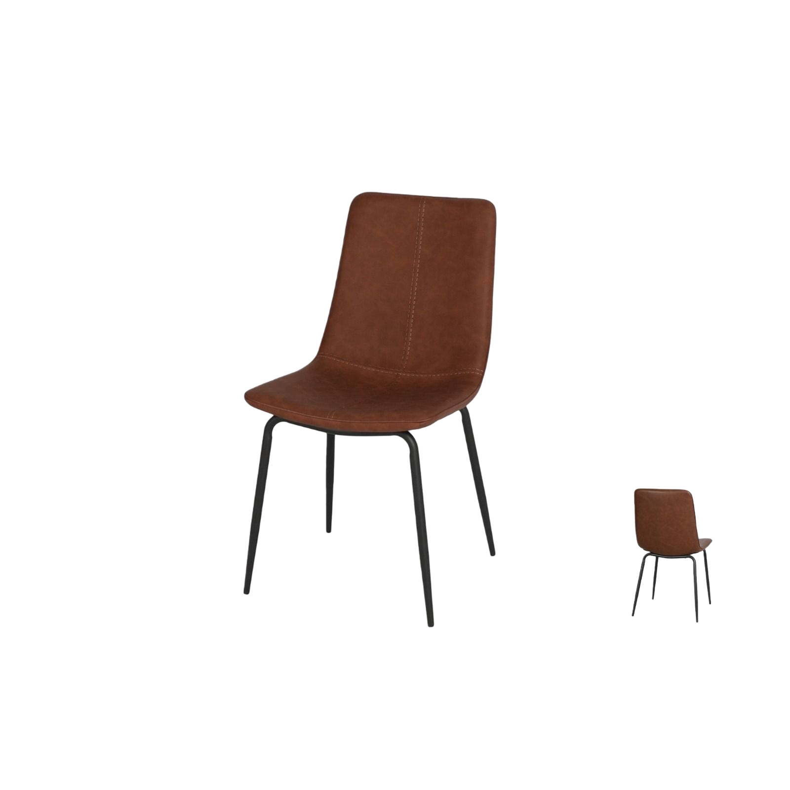  Modern brown single chair with elegant design adding warmth and charm 
