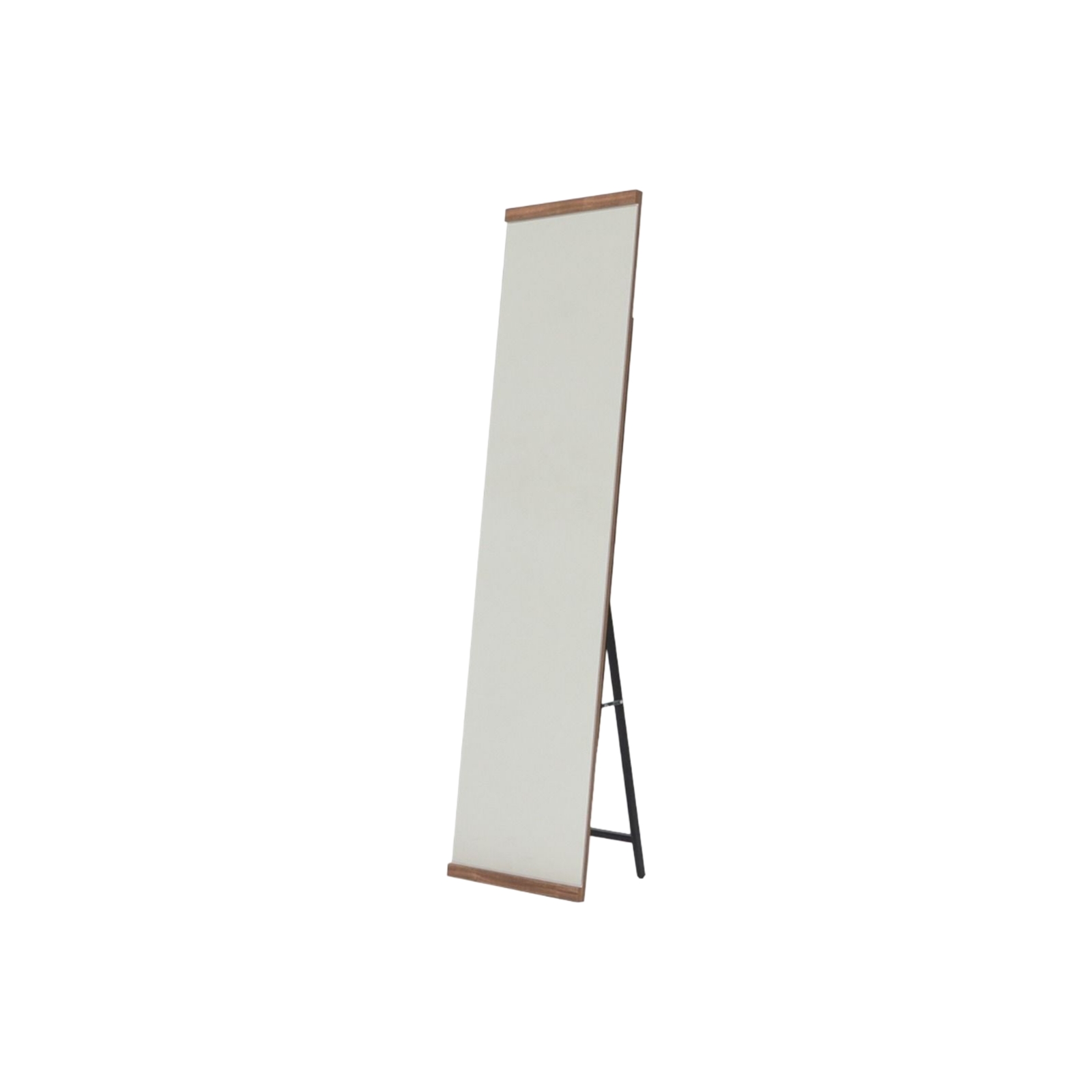  Full length floor stand mirror wood brown modern design 