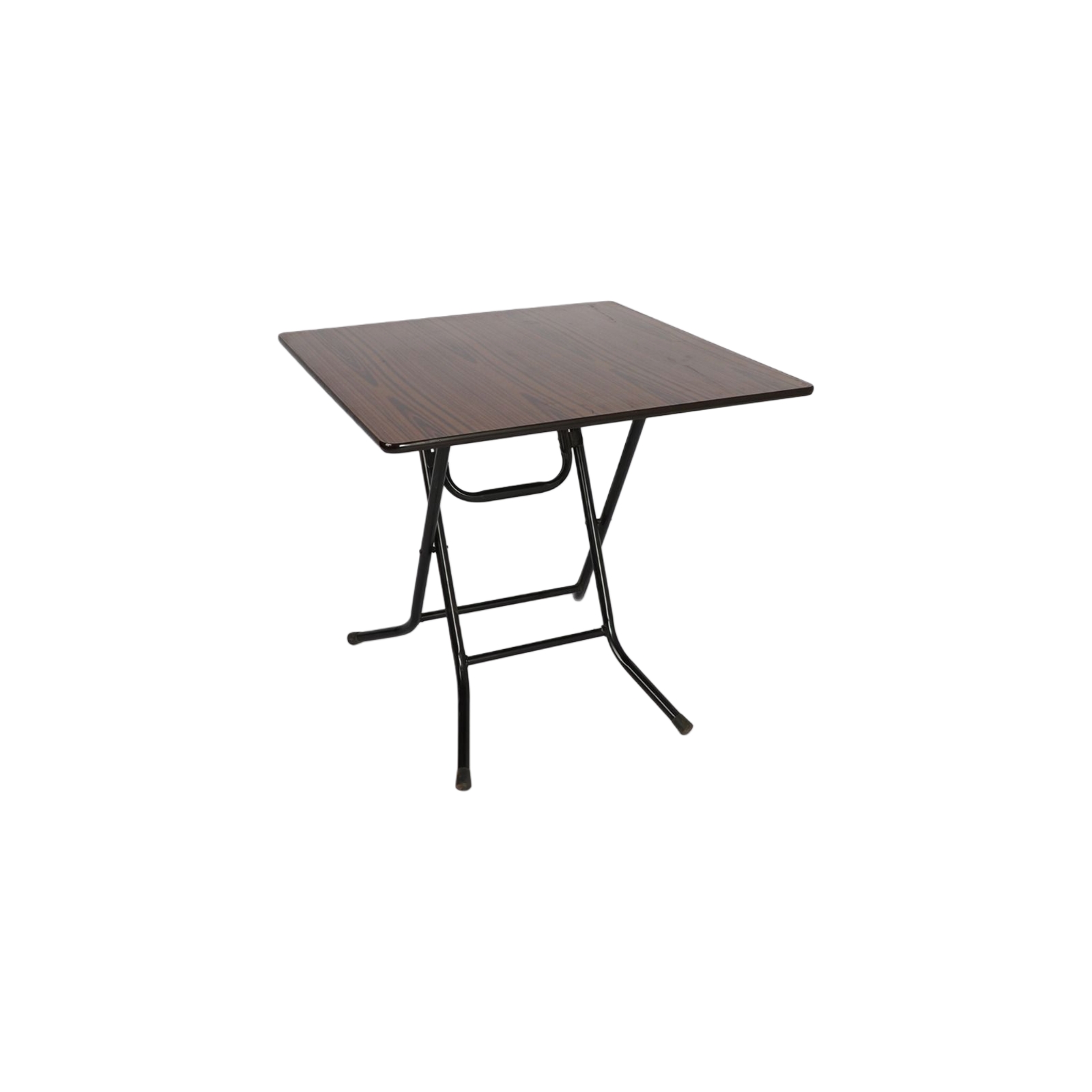  Square folding table dark brown color 