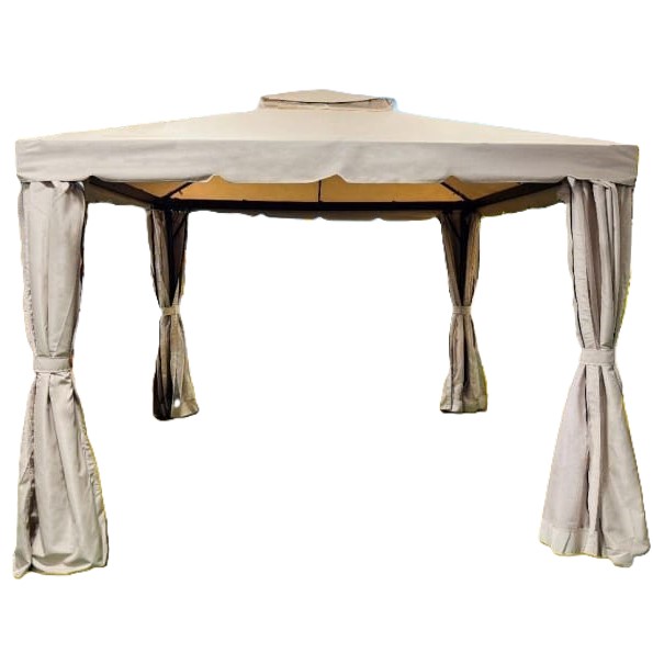  Outdoor beige gazebo 