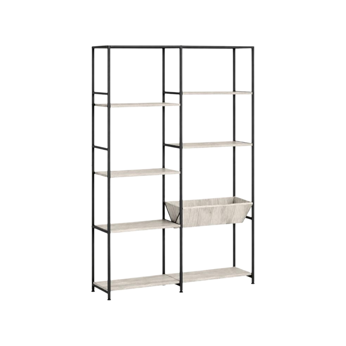  Light stone gray modern storage shelves 