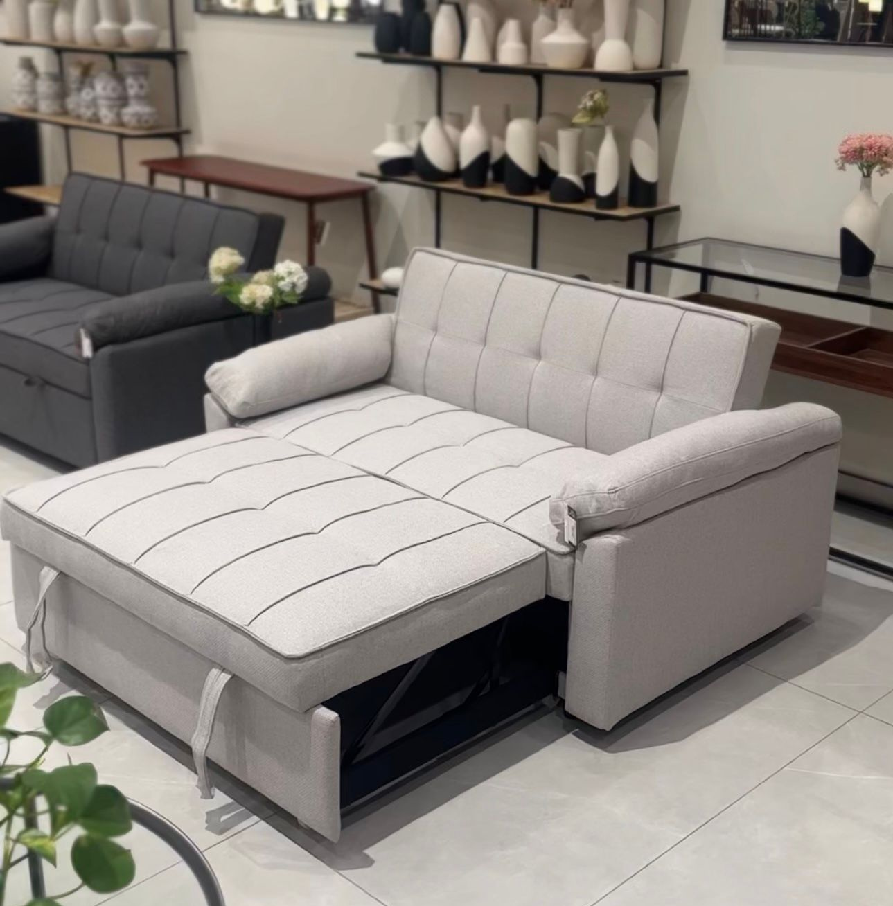  Modern Multi Color Fabric Sofa Bed 