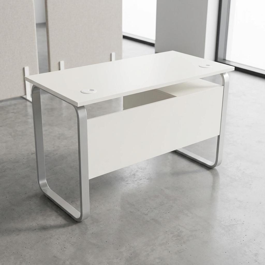  Modern white metal office desk by Lamsat Furniture 