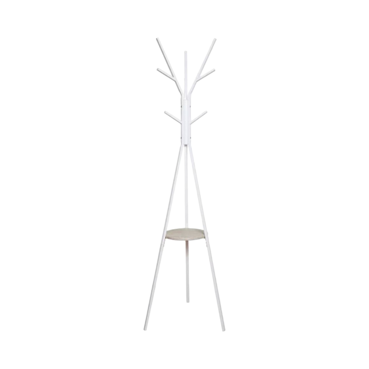  Practical white floor coat rack 