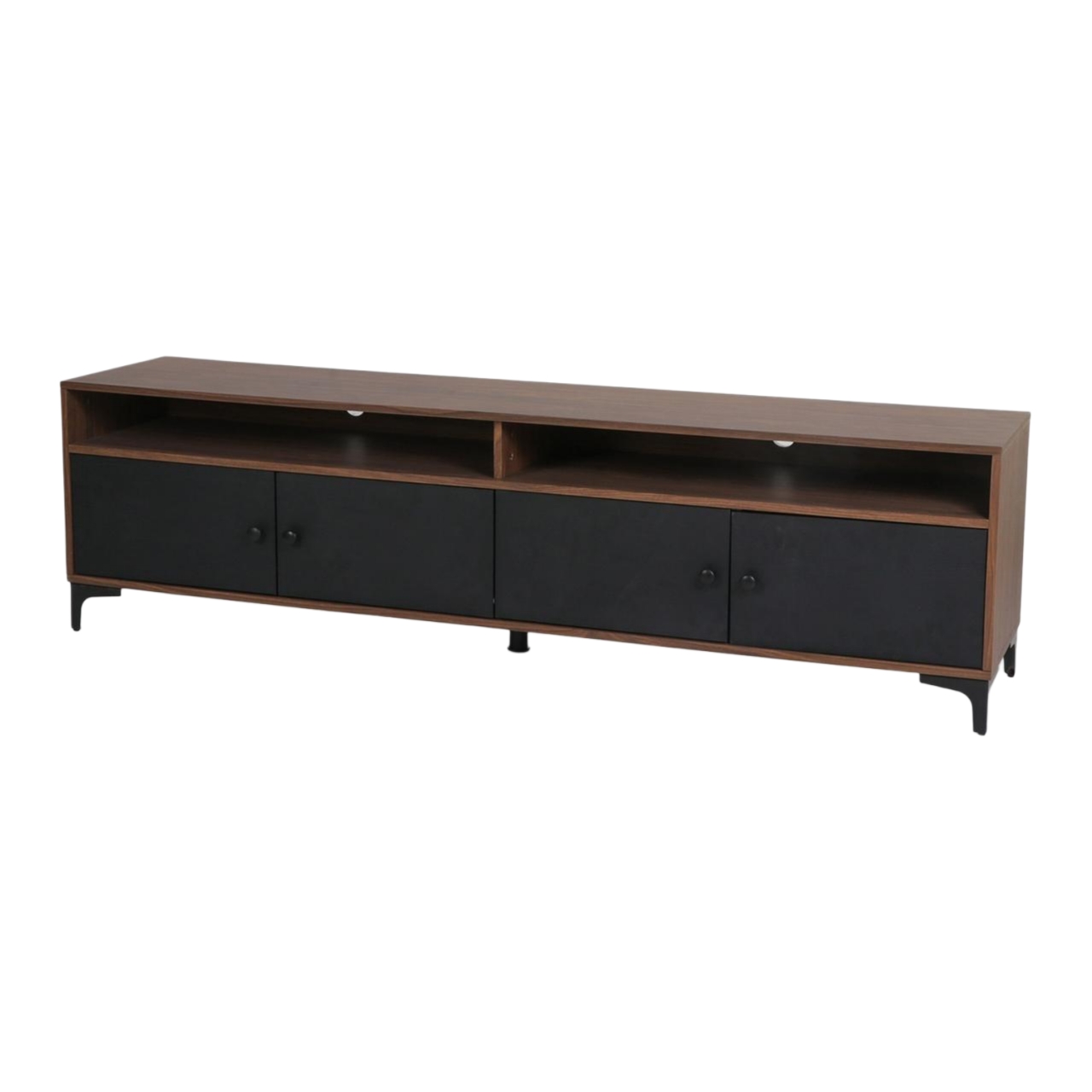  Light wood TV stand with an elegant contemporary design 