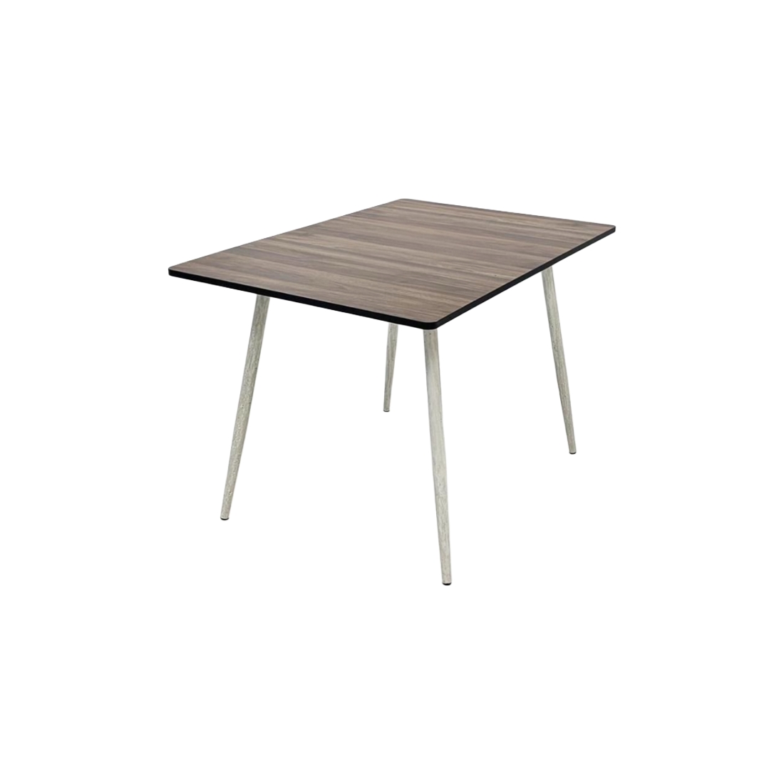  Brown wood dining table with light legs modern design 