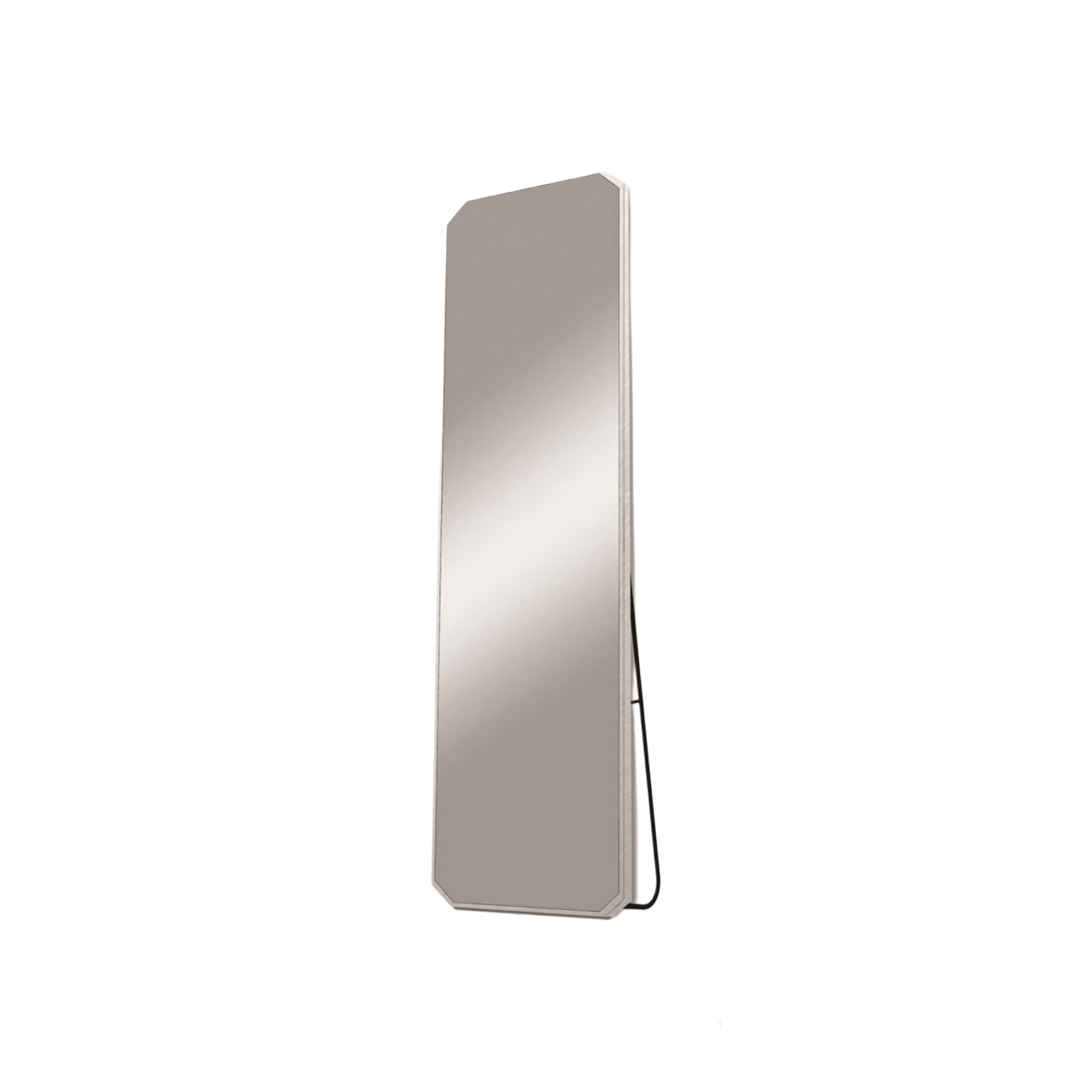  Silver Frame Standing Mirror, Shatter-Resistant 