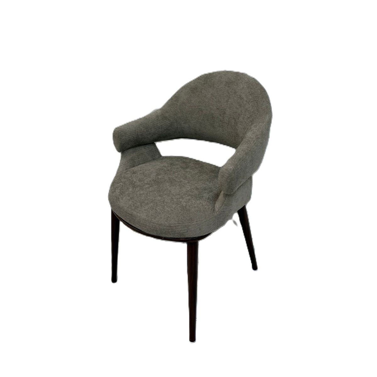  Dark gray armchair with elegant and modern design 
