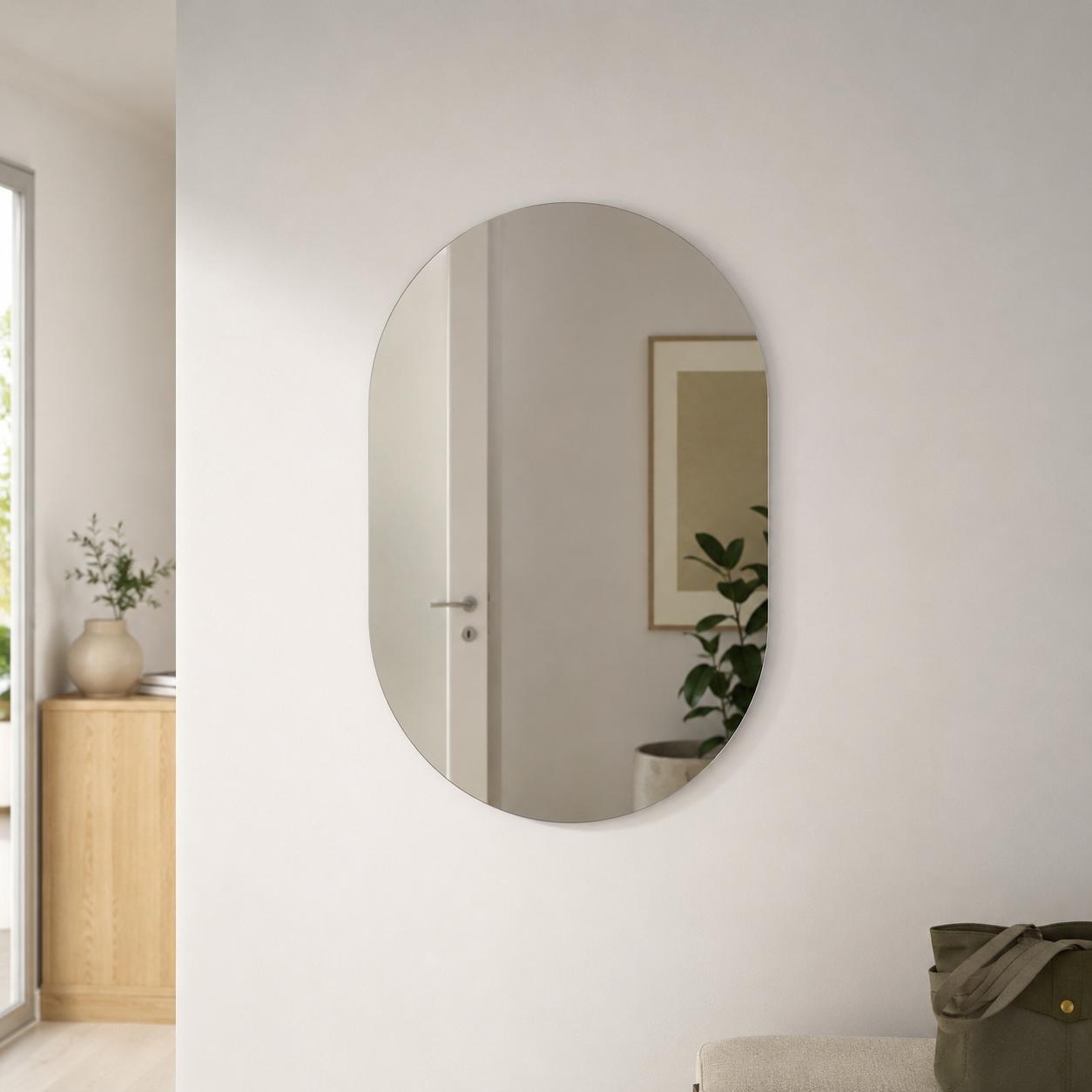  Frameless arched wall mirror by Lamsat Furniture 