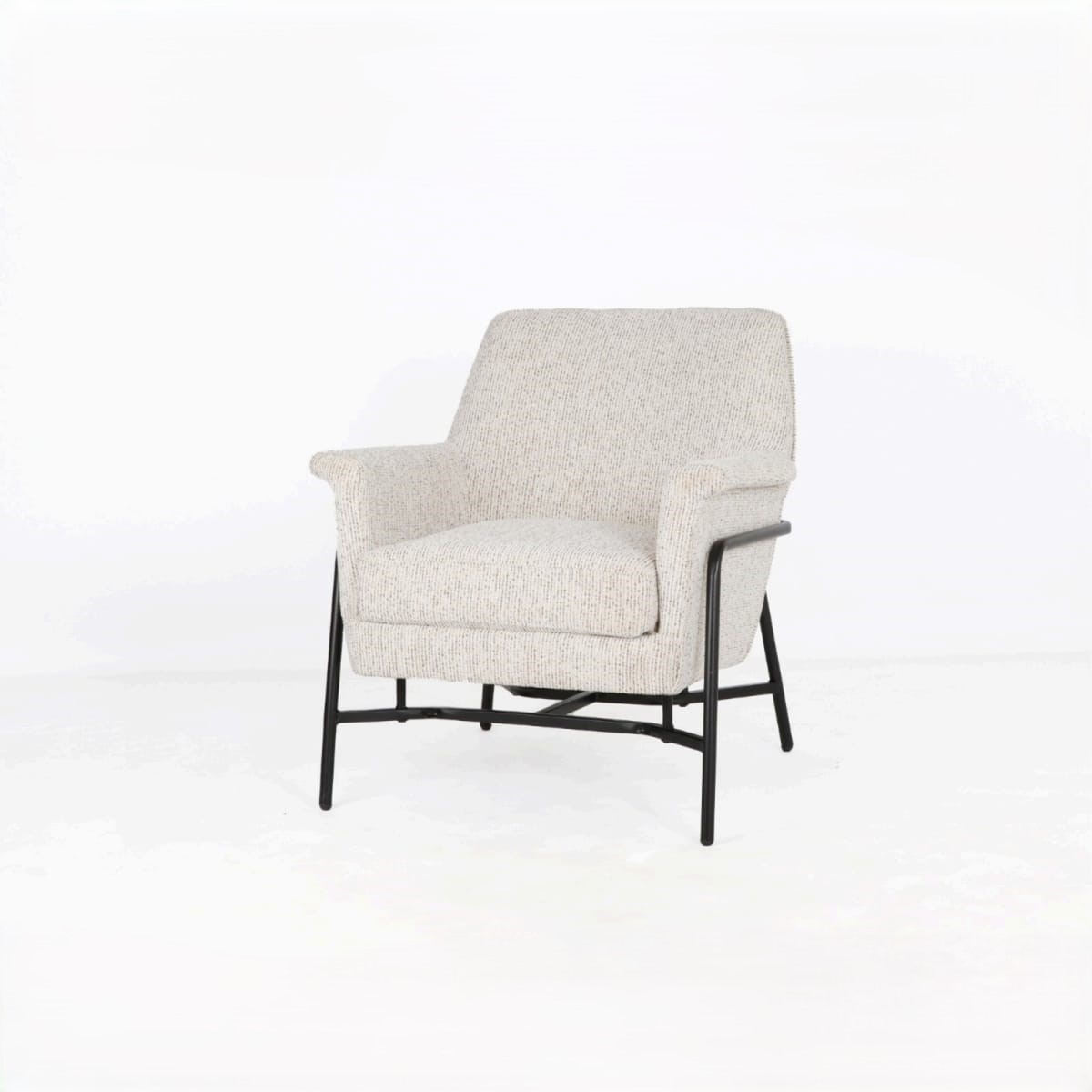  Beige modern padded relax chair 