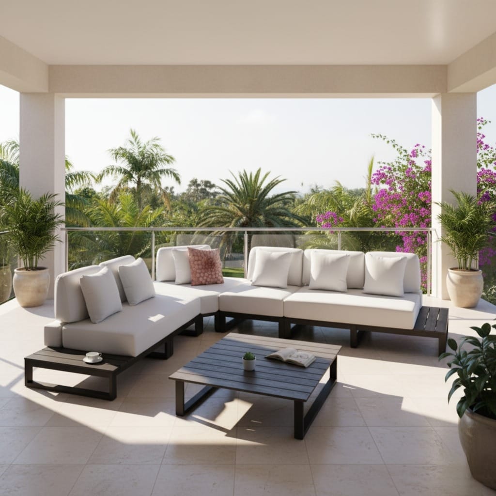  Luxury outdoor sofa set perfect for garden and patio relaxation 